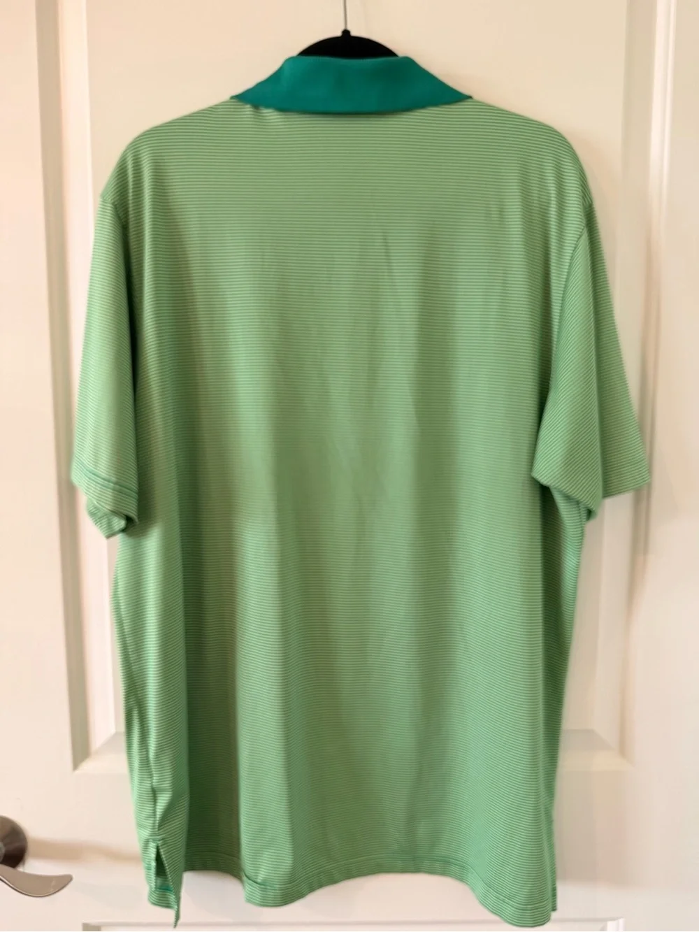 Adidas Golf Climacool Striped Performance Polo Shirt Green Men’s Large